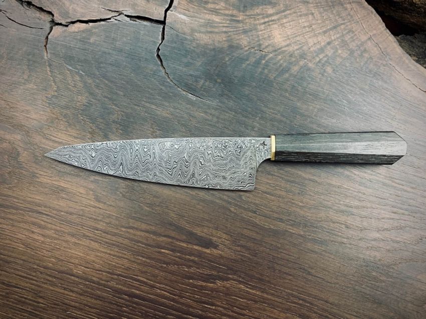 YVO1-D Universalmesser - Damast