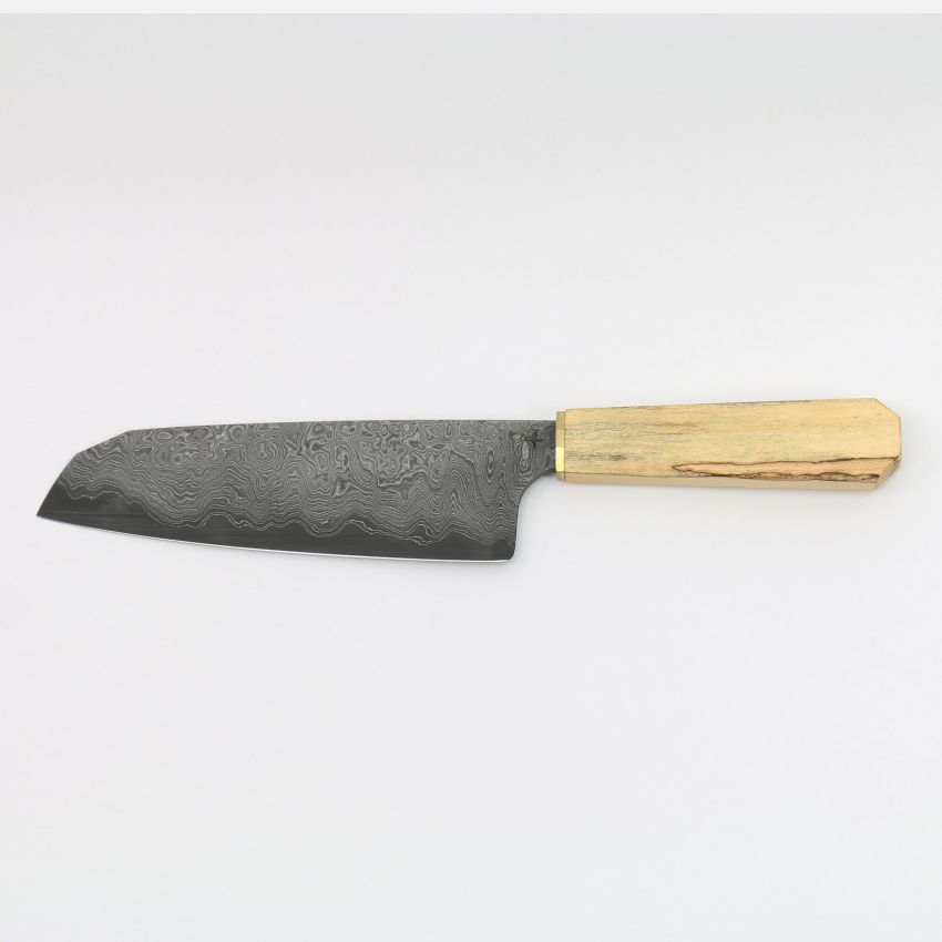 Santoku - japanische Chefmesser - Damastmesser Exklusiv | H4-EX-AH
