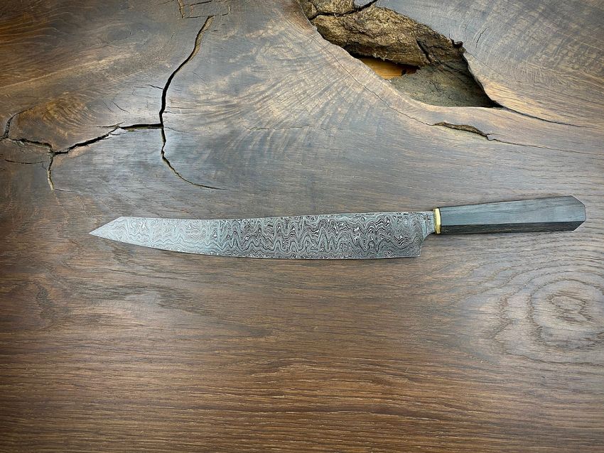 Grillmesser mit 30cm Klingenlänge - Damastmesser | HGRILL-D-MO