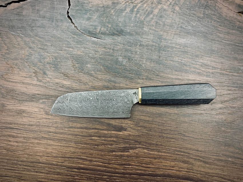 YVO10-D Santoku klein - Damast